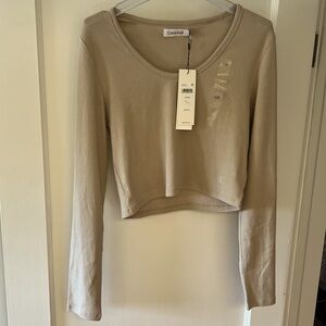 NWT Tan Long Sleeve